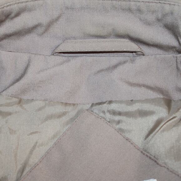 VTG BREM Rainwear Ladies Trench Coat, Double Button, Belted Long sz 12 Petite - Picture 3 of 10